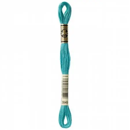 Light Teal Green Embroidery Floss – Dmc Color 3849 1