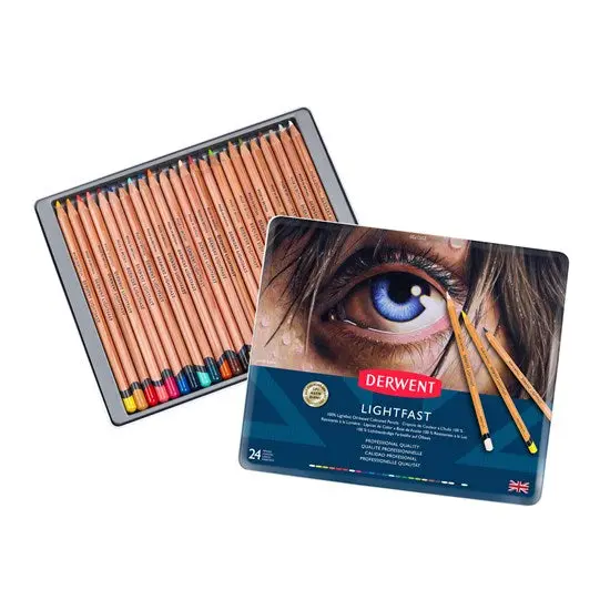 Lightfast Colored Pencil Set – 24-Color Professional Kit 1