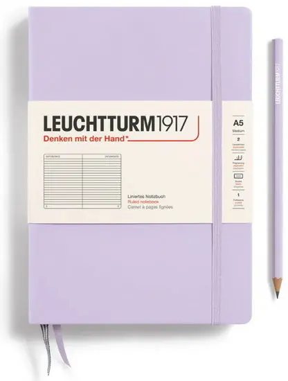 Lilac-Colored Ruled A5 Notebook – 251 Pages 1