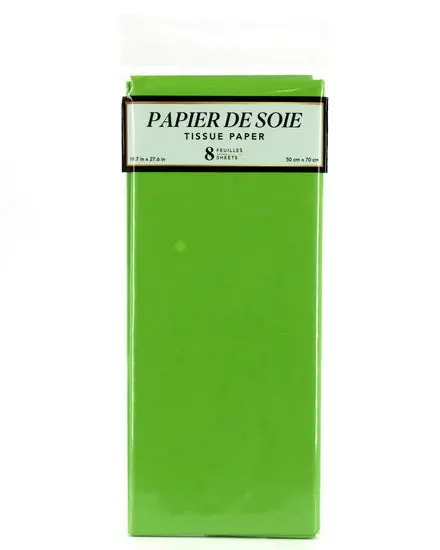 Lime Green Tissue Paper – Acid-Free, Lightweight Craft Sheets 1