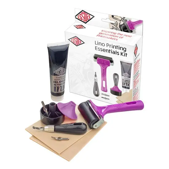 Lino Printing Starter Kit – Complete Carving & Inking Set 1
