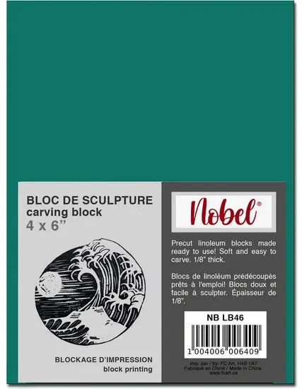 Linocut Carving Blocks – 4" × 6" Pack 1