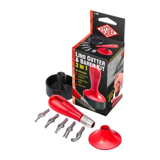 Linocut Carving Tool Set With Baren 1