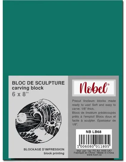 Linocut Printing Block – 6 × 8 Inches, Soft Relief Carving Surface 1