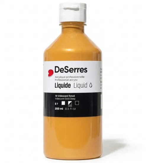 Liquid Iridescent Acrylic Paint – Deep Gold, Series 7, 250Ml 1