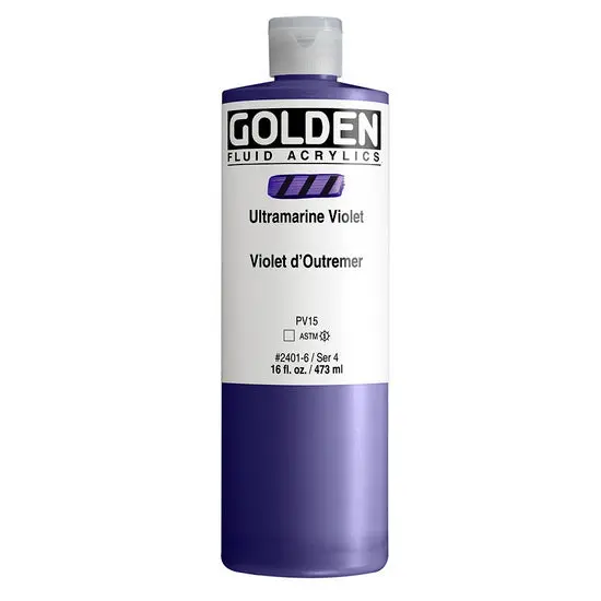Liquitex Acrylic Fluid Paint – Ultramarine Violet, 16Oz 1
