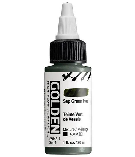 Liquitex Acrylic High Flow Paint – Sap Green Hue, 30 Ml (1 Oz), Series 4 1