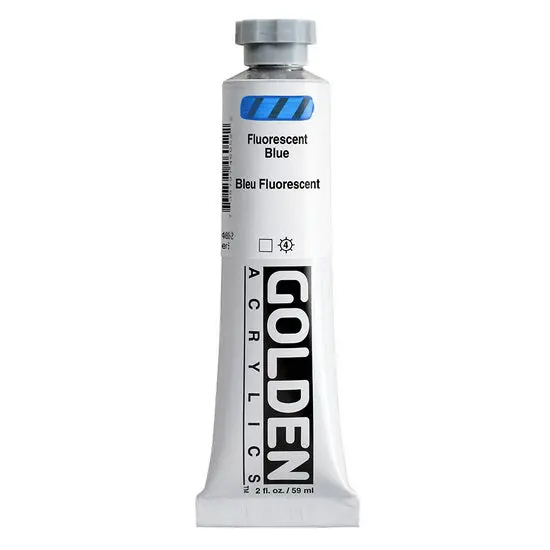 Liquitex Heavy Body Acrylic Paint – Fluorescent Blue, 2 Oz Tube 1