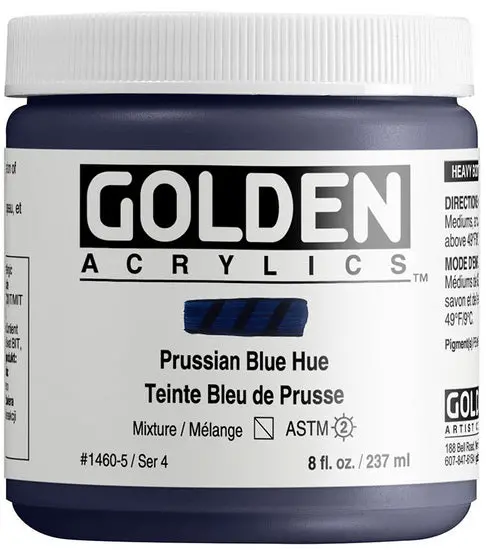 Liquitex High Flow Acrylic Paint – Prussian Blue Hue, 8 Oz Bottle 1