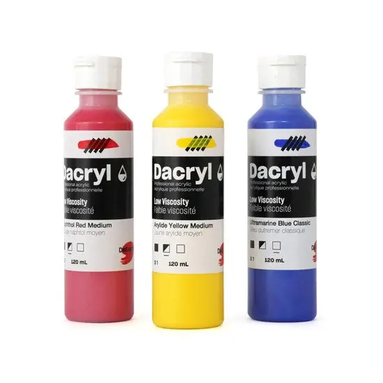Low-Viscosity Transparent Acrylic In Yellow Oxide – Dacryl Fluid Color 1