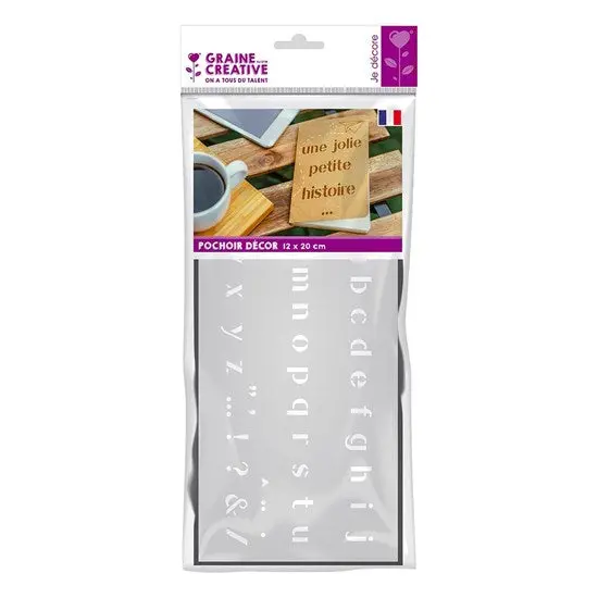 Lowercase Alphabet Stencil – 12 × 20 Cm 1