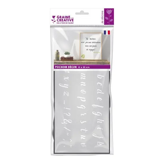 Lowercase Alphabet Stencil – Set 2, 12 × 20 Cm Format 1