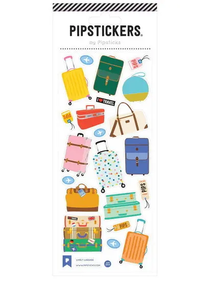 Luggage Craze Sticker Pack – Whimsical Travel-Themed Decals 1