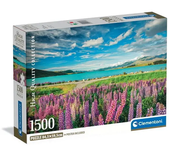 Lupins Au Lac Tekapo – 1500-Piece Scenic Jigsaw Puzzle 1