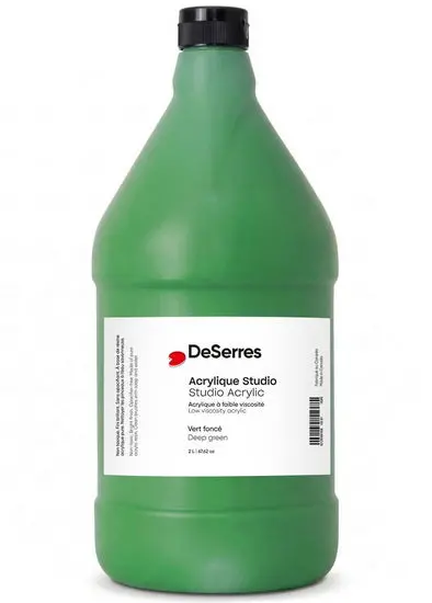 Lv Acrylic Paint In Dark Green (2 Liter, High-Viscosity Industrial Formula) 1