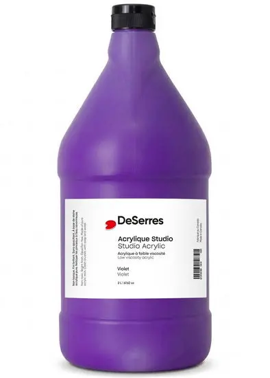 Lv Acrylic Paint – Violet Hue, 2-Liter Container 1