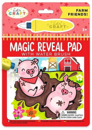 Magic Painting Notebook – Farm Friends Themed Activity Book 1