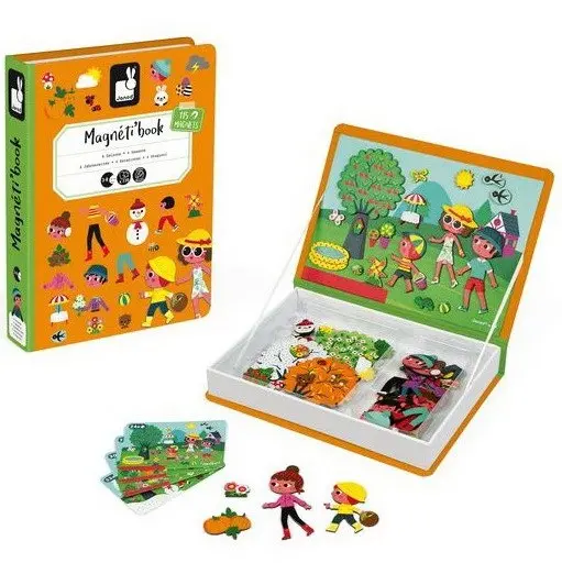 Magnéti’Book Interactive Magnetic Puzzle – Four Seasons Edition 1