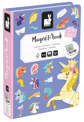 Magneti'Book Unicorn-Themed Magnetic Activity Set 1