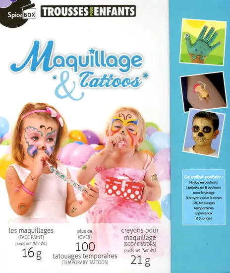 Makeup And Temporary Tattoo Art Supplies Kit 1