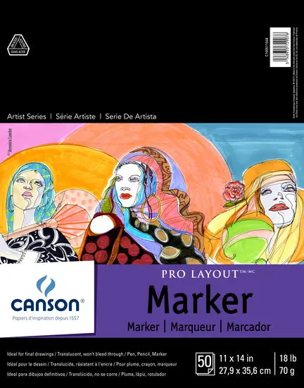 Marker-Specific Sketch Pad – 11 X 14 Inches, 50 Sheets 1