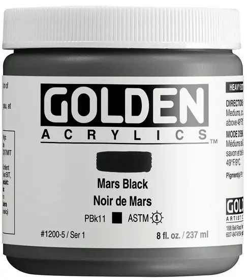 Mars Black High-Flow Acrylic – 8Oz Liquid Formula, Series 1 1