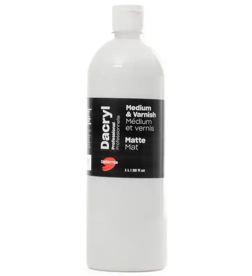 Matte Acrylic Medium & Varnish – 32 Oz (946 Ml), Uv-Resistant Protective Finish 1