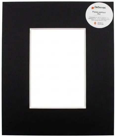 Matte Black Photo Mat Board – Dual-Sized Pack (8X10" And 4X6") 1