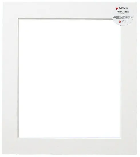 Matte White Photo Mat – 11×14 Inch / 8.5×11 Inch Dual-Size Frame Insert 1