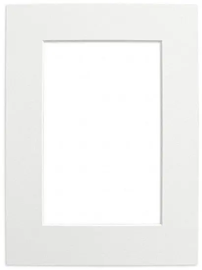 Matte White Photo Mat – 5×7 Inch With 4×6 Inch Opening 1