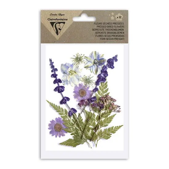 Mauve Dried Flower Assortment – 12-Piece Craft Bundle 1