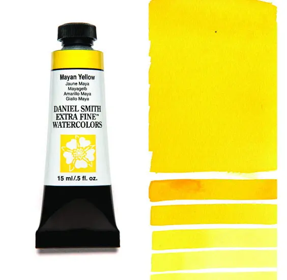 Mayan Yellow Watercolor Tube – 15 Ml Artist-Grade Paint 1