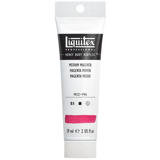 Medium Magenta Acrylic Paint – Hb Series, 2Oz Bottle (S1A) 1