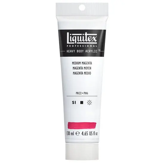 Medium Magenta Hb Acrylic Paint - 4.65Oz (138Ml), Grade S1 1