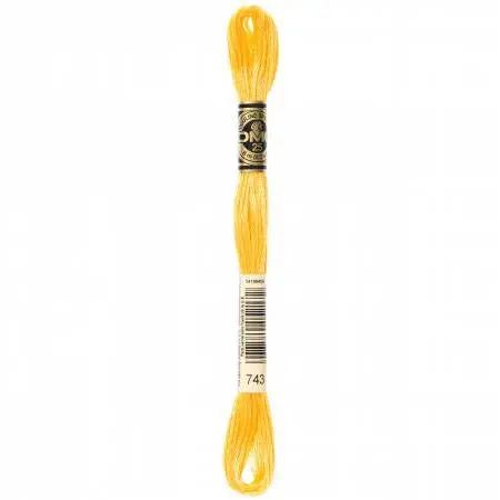 Medium Yellow Embroidery Floss – Shade 743 1