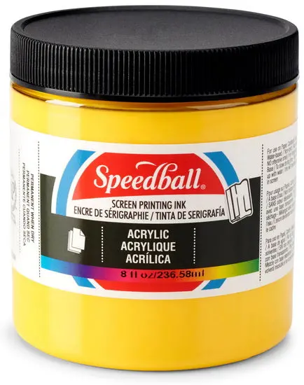Medium Yellow Screen Printing Ink – 8Oz Water-Based Fabric Ink For Textiles 1