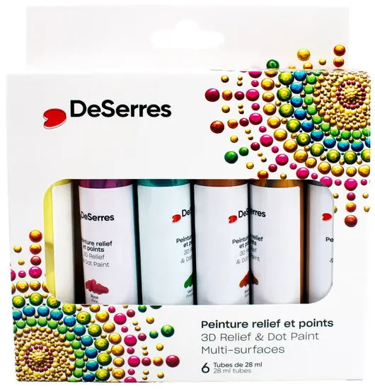 Metallic 3D Paint Set – 6 Colors, 28Ml Each 1
