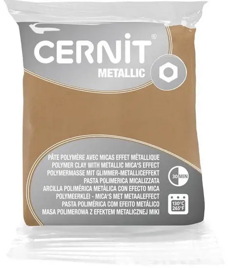 Metallic Champagne Polymer Modeling Clay – Air-Dry Sculpting Medium 1