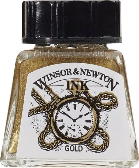 Metallic Drawing Ink – Rich Gold Shade, 14Ml Bottle 1