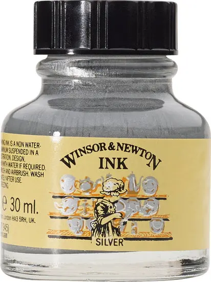 Metallic Drawing Ink – Silver, 30 Ml 1