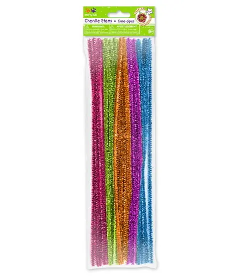 Metallic Glitter Chenille Stems – 30 Cm, Pack Of 35 1