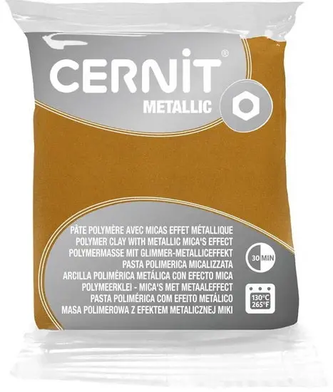 Metallic Gold Polymer Modeling Clay – Air-Dry Sculpting Medium 1