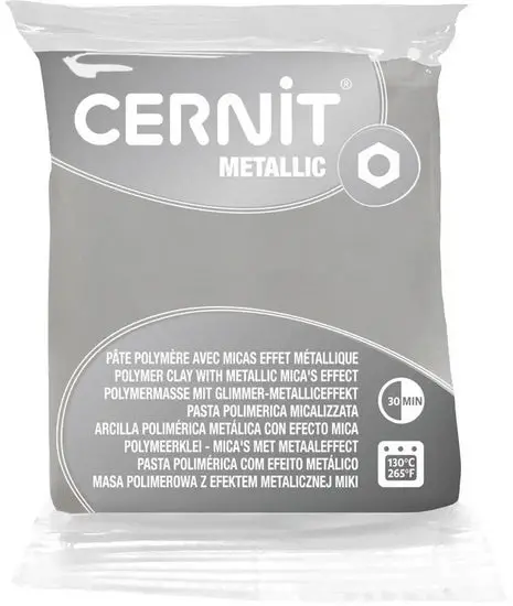 Metallic Pearl White Polymer Modeling Clay 1