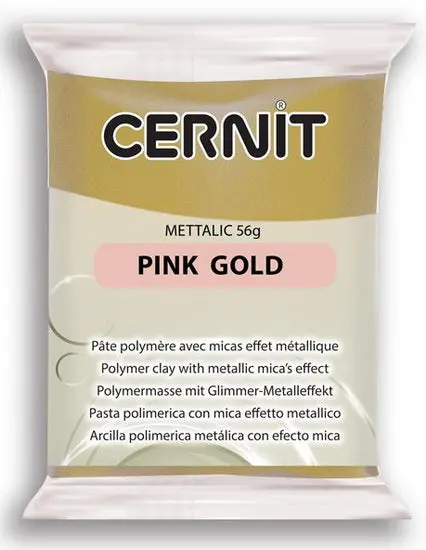 Metallic Polymer Modeling Clay In Pink Gold 1