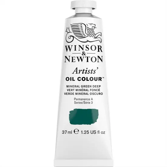 Mineral Green Deep Oil Paint – Artist-Grade Tube, 37 Ml, Series 3 1