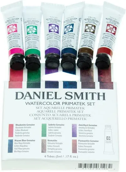 Mineral Watercolor Set – 9-Piece Artist Mixing Palette 1