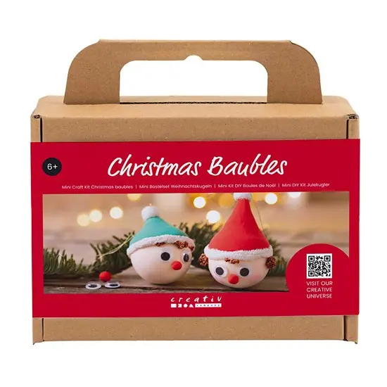 Mini Christmas Ornament Craft Kit – Elf-Themed Diy Baubles 1