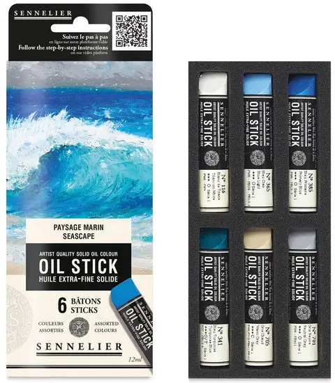 Mini Oil Stick Gift Box – Seascape Collection (6 Sticks) 1