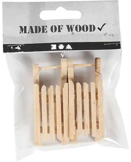 Miniature Natural Wood Sledges – Set Of 2 1
