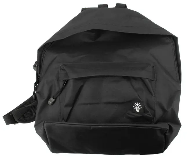 Minimalist Black Backpack – Lightweight Art Supply Carrier 1